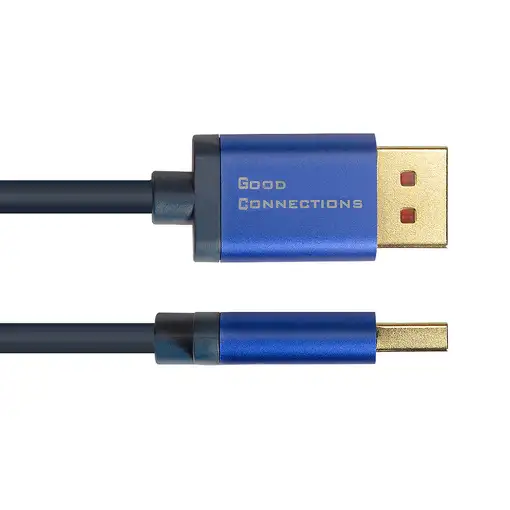 Alcasa 4860-SF020B adaptador de cable de vídeo 2 m DisplayPort HDMI Negro, Azul