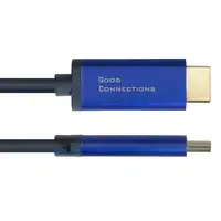 Alcasa 4860-SF020B adaptador de cable de vídeo 2 m DisplayPort HDMI Negro, Azul