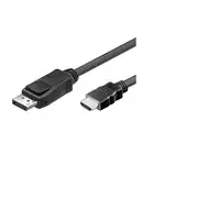 Alcasa DisplayPort - HDMI, 1m Negro