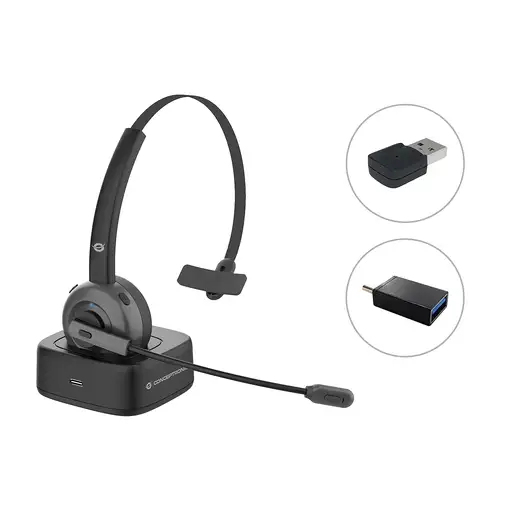 Conceptronic POLONA03BDA auricular y casco Auriculares Inalámbrico Diadema Oficina