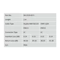 Digitus Cable de conexión multimode de fibra óptica, LC/LC