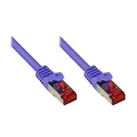 Alcasa RJ45-RJ45, m-m, 2m cable de red Violeta Cat6 S/FTP (S-STP)