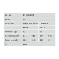 Digitus Cable de conexión de fibra óptica multimode OM 3, LC/ST