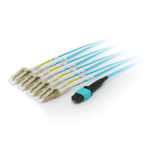 Equip 25556707 Cable de fibra óptica e InfiniBand 15 m MTP 4x LC Cian