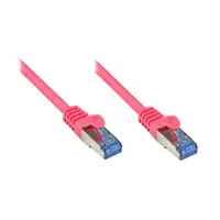 Alcasa Cat6a 0.5m cable de red Magenta 0,5 m S/FTP (S-STP)