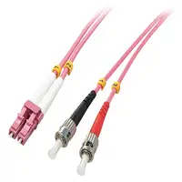 Lindy 46353 Cable de fibra óptica e InfiniBand 5 m LC ST Rosa