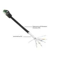 Alcasa 8062-H250S cable de red Negro 25 m Cat6a S/FTP (S-STP)