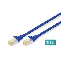 Digitus Cable de conexión CAT 6A S/FTP, 10 piezas
