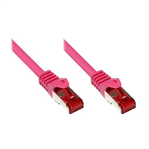 Alcasa RJ45-RJ45, m-m, 1.5m cable de red Rosa 1,5 m Cat6 S/FTP (S-STP)