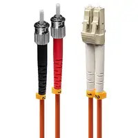 Lindy 46491 Cable de fibra óptica e InfiniBand 2 m LC ST Naranja