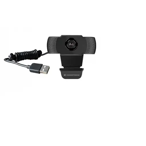 Conceptronic AMDIS01B cámara web 2 MP 1920 x 1080 Pixeles USB 2.0 Negro