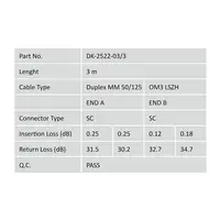 Digitus Cable de conexión de fibra óptica multimode OM 3, SC/SC