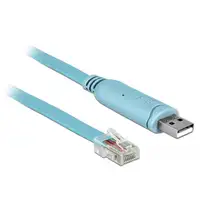 DeLOCK Adaptador USB 2.0 Tipo-A macho > 1 x Serial RS-232 RJ45 macho 2,0 m azul