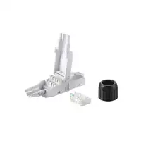 Equip 121162 conector RJ-45 Negro, Blanco