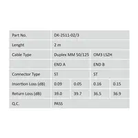 Digitus Cable de conexión de fibra óptica multimode OM 3, ST/ST