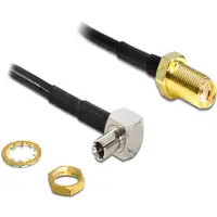 DeLOCK 88487 cable coaxial 1,45 m TS-9 SMA Negro
