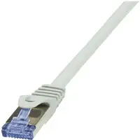 LogiLink Cat6a S/FTP, 1m cable de red Gris S/FTP (S-STP)