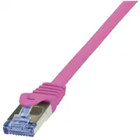 LogiLink Cat6a S/FTP, 2m cable de red Rosa S/FTP (S-STP)