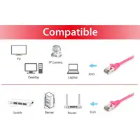 Equip 605584 cable de red Rosa 5 m Cat6 S/FTP (S-STP)