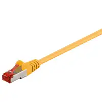 Goobay 13573 cable de red Amarillo 1 m Cat6 S/FTP (S-STP)