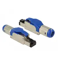 DeLOCK 86487 conector RJ-45 Azul, Plata