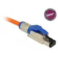 DeLOCK 86487 conector RJ-45 Azul, Plata