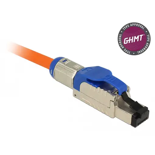 DeLOCK 86487 conector RJ-45 Azul, Plata
