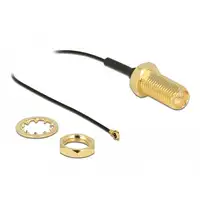 DeLOCK Antena Cable RP-SMA mampara hembra a I-PEX Inc., MHF 4 macho 0.81 35 cm lon