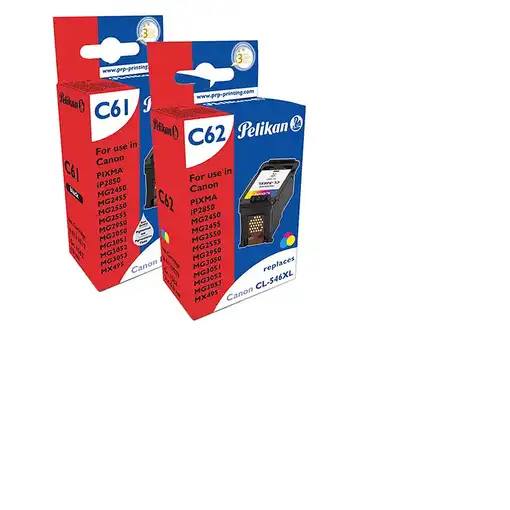 Pelikan 4950660 cartucho de tinta 2 pieza(s) Compatible Negro, Cian, Magenta, Amar