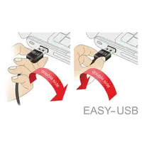 DeLOCK 0.5m, USB2.0-A/USB2.0 Micro-B cable USB 0,5 m USB A Micro-USB B Negro