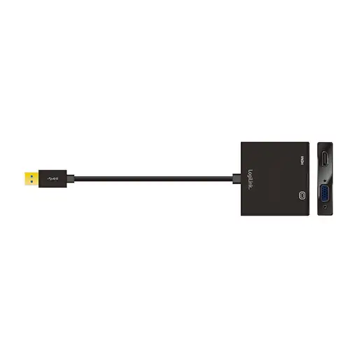 LogiLink UA0234 Adaptador gráfico USB 1920 x 1080 Pixeles Negro