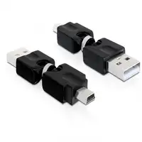 DeLOCK 65259 cambiador de género para cable USB 2.0 A mini USB Negro