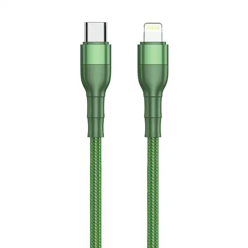 2GO 797312 cable de conector Lightning 1 m Verde