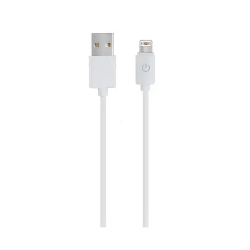 RealPower 255649 cable de conector Lightning 1 m Blanco