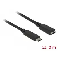 DeLOCK SuperSpeed USB cable USB USB 3.2 Gen 1 (3.1 Gen 1) 2 m USB C Negro