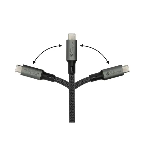 Alcasa Kabel / Adapter cable USB USB4 Gen 2x2 1 m USB C Gris
