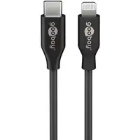 Goobay 39428 cable de conector Lightning 0,5 m Negro