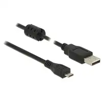 DeLOCK 2m, USB 2.0-A/USB 2.0 Micro-B cable USB USB A Micro-USB B Negro