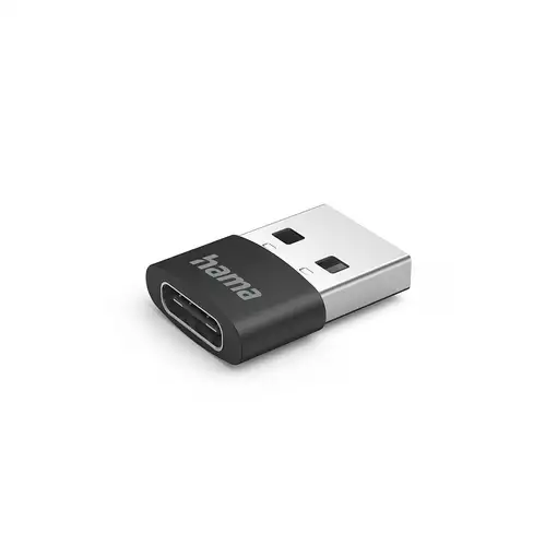 Hama 00201532 cambiador de género para cable USB C USB A Negro