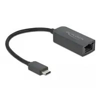DeLOCK Adaptador USB Type-C macho a 2,5 Gigabit LAN compacto