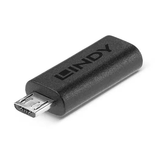 Lindy 41903 cambiador de género para cable USB Type C USB Type Micro-B Negro