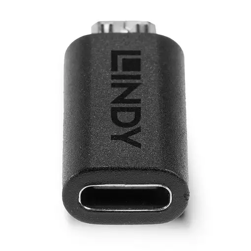 Lindy 41903 cambiador de género para cable USB Type C USB Type Micro-B Negro