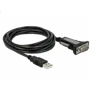 DeLOCK 65962 cable de serie Negro 3 m USB tipo A DB-9