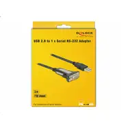DeLOCK 65962 cable de serie Negro 3 m USB tipo A DB-9