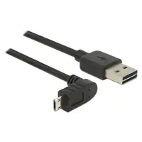 DeLOCK 83858 cable USB USB 2.0 5 m USB A Micro-USB B Negro