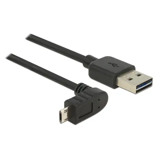 DeLOCK 83858 cable USB USB 2.0 5 m USB A Micro-USB B Negro