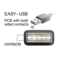 DeLOCK 83858 cable USB USB 2.0 5 m USB A Micro-USB B Negro