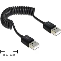 DeLOCK 83239 cable USB USB 2.0 0,6 m USB A Negro