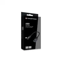 Conceptronic ABBY19B cambiador de género para cable USB-C USB-A Negro