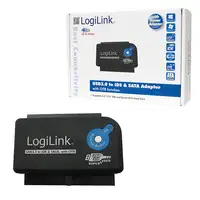 LogiLink AU0028A cambiador de género para cable USB 3.0 IDE / SATA Negro